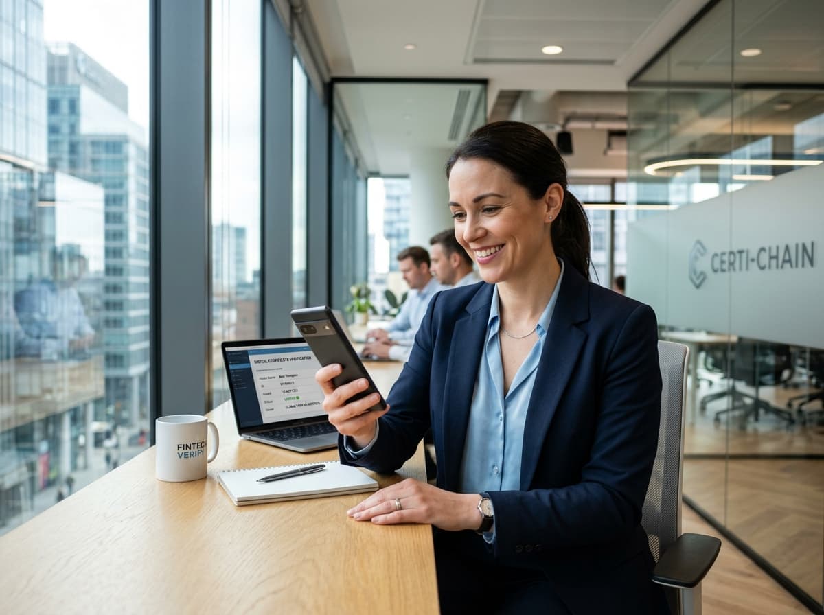 Real-world instant smartphone certificate verification